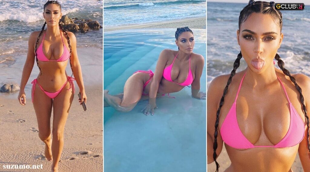 Kim Kardashian อวดหุ่นอันโด่งดัง