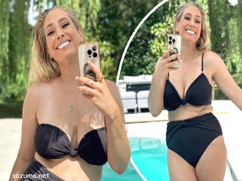 Stacey Solomon กับชุดว่ายน้ำสีดำ